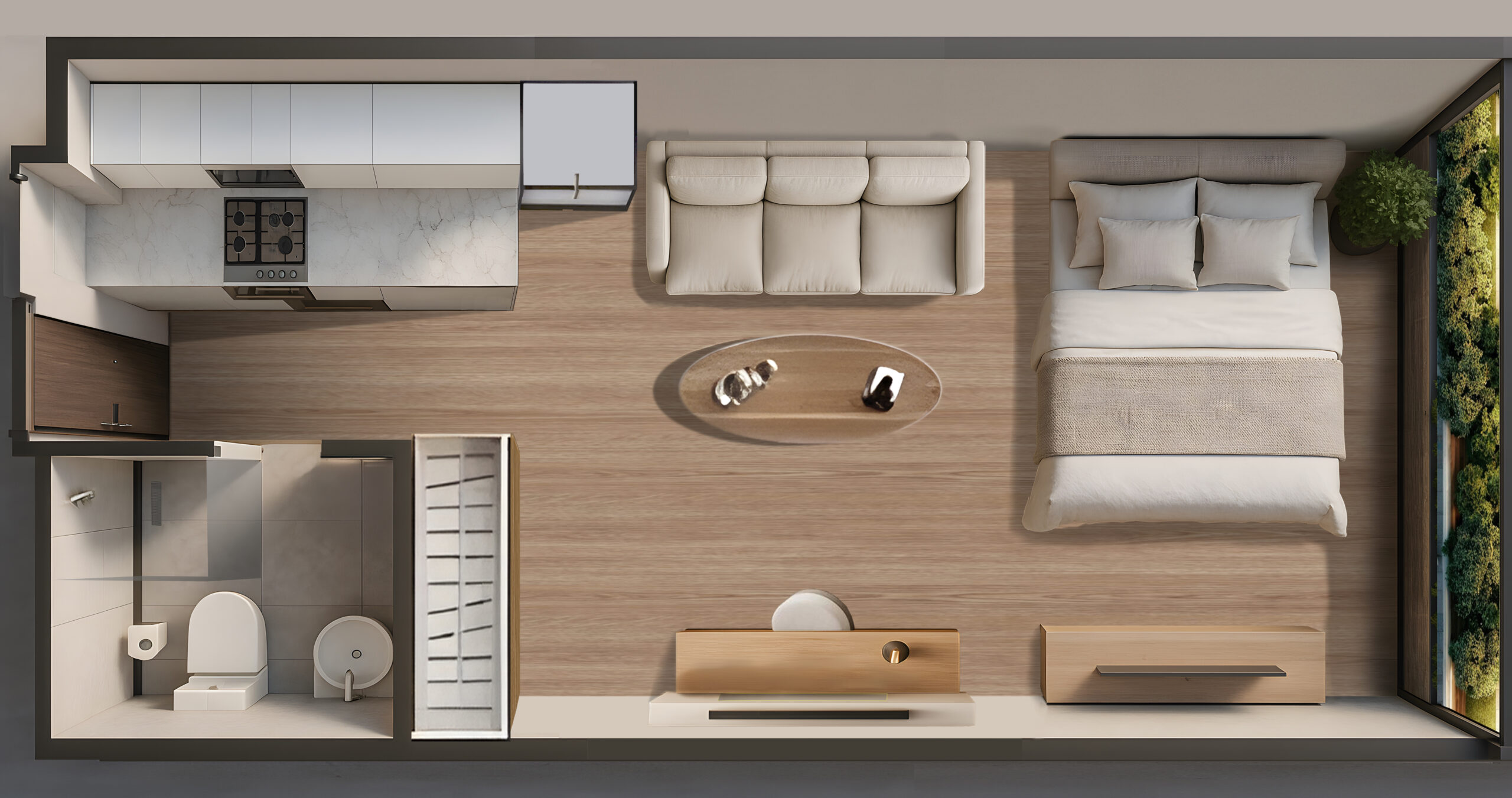 Studio Plan 1